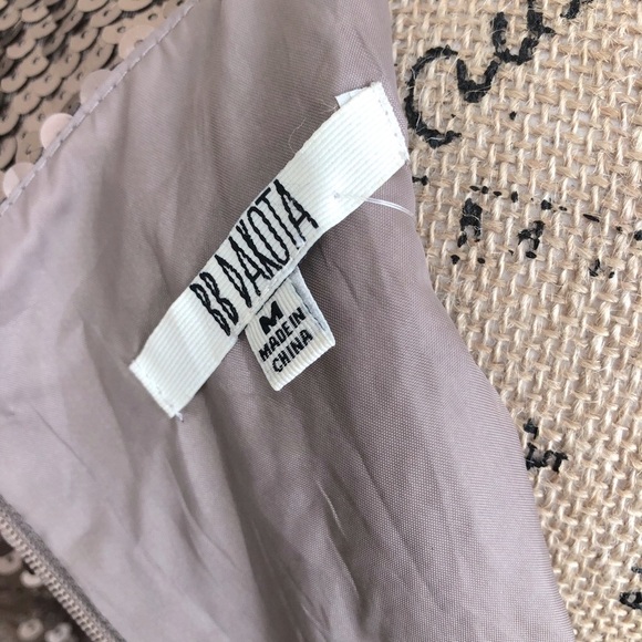 BB Dakota Gold All Over Sequin Party Dress M - Picture 9 of 9